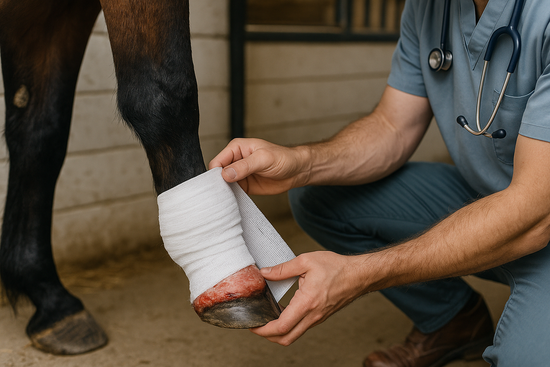 Degloved Horse Hoof
